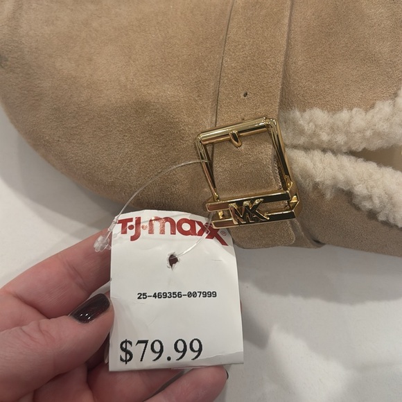 Michael Kors beige suede leather flat mule clogs - Picture 6 of 6